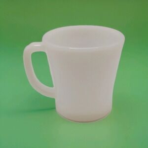 Anchor Hocking Fire King Vintage D-Ring Handle White‎ Coffee Tea Cup